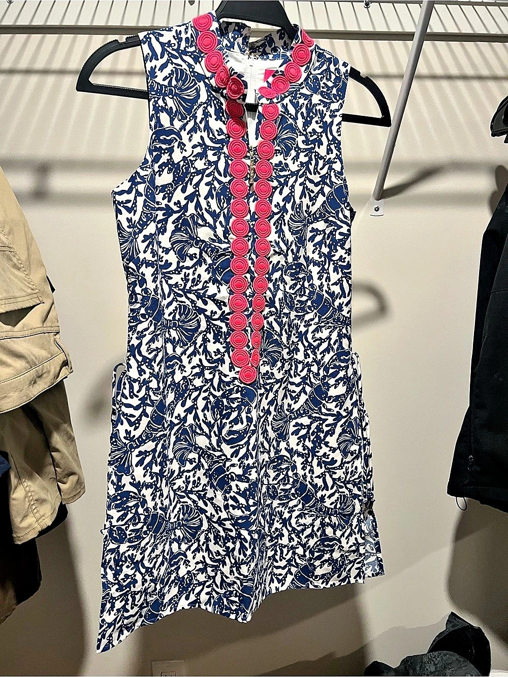 Lilly Pulitzer Jonna Romper Floral Mini Dress in White & Blue Size 00 NWT